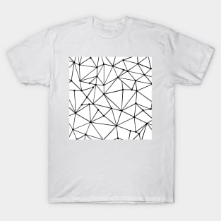 Abstract Outline Spots White T-Shirt